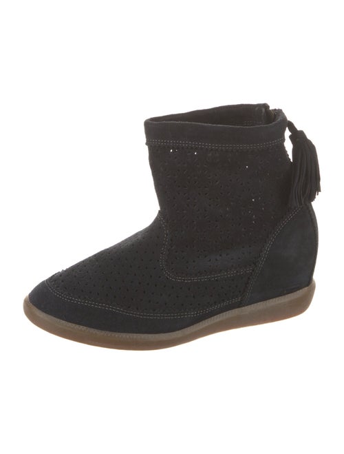 Isabel Marant Suede Tassel Accents Sock Boots