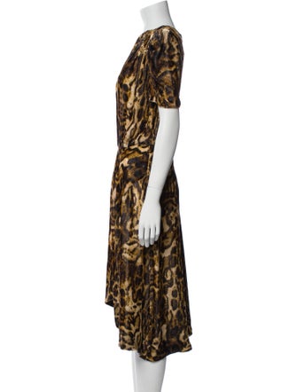 Isabel Marant Animal Print Midi Length Dress