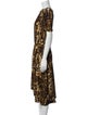 Isabel Marant Animal Print Midi Length Dress