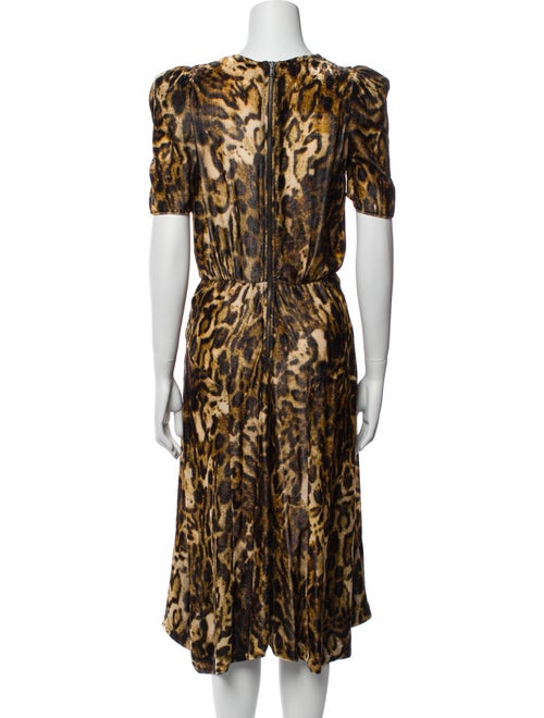 Isabel Marant Animal Print Midi Length Dress