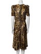 Isabel Marant Animal Print Midi Length Dress