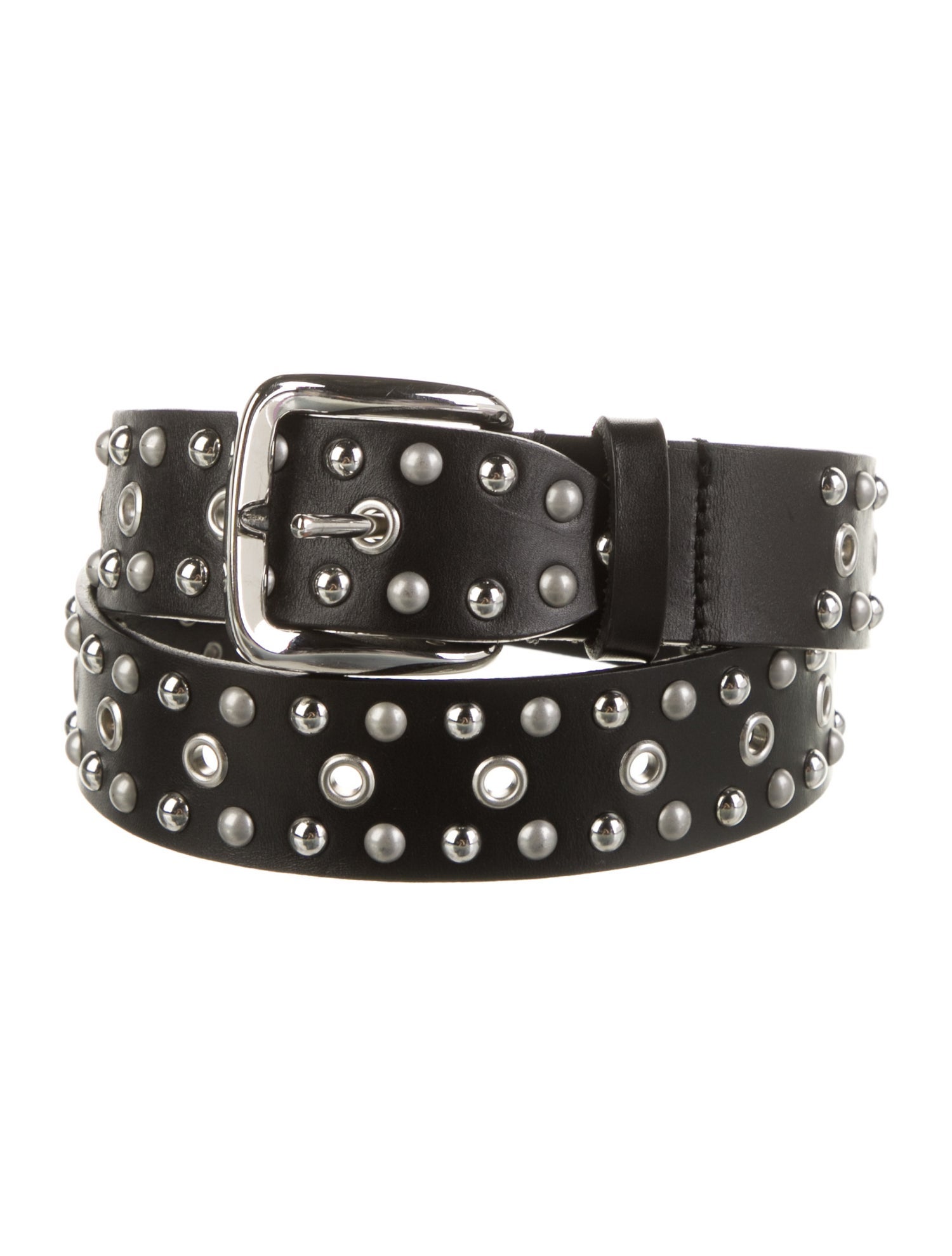 Isabel Marant Leather Studded Accents Belt