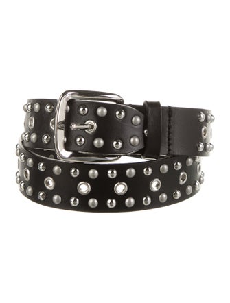 Isabel Marant Leather Studded Accents Belt