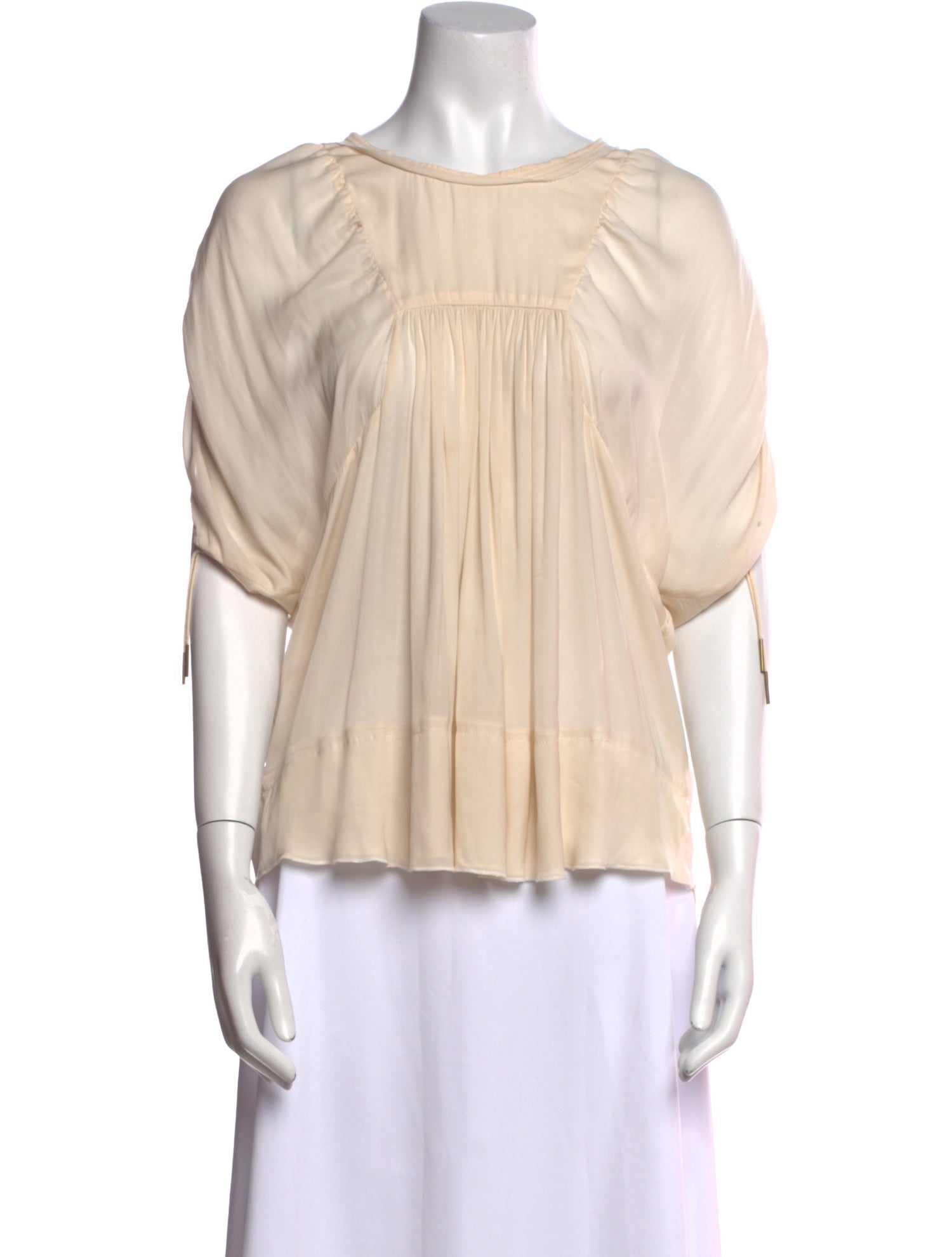 Isabel Marant Bateau Neckline Short Sleeve Blouse