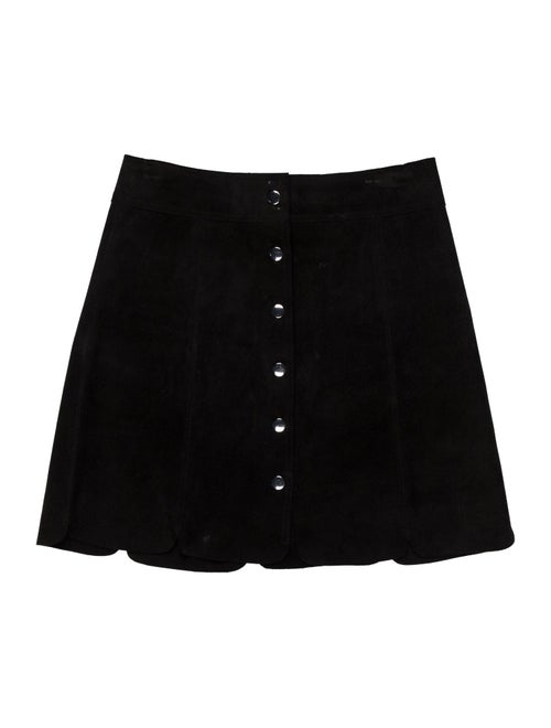 Isabel Marant Calf Leather Mini Skirt