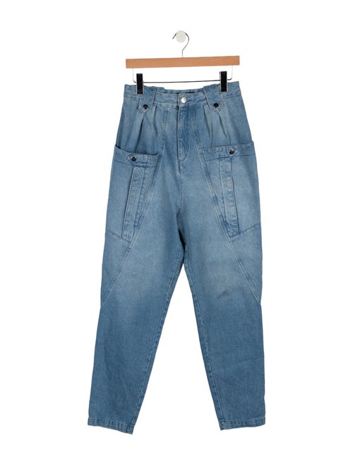 Isabel Marant High-Rise Straight Leg Jeans