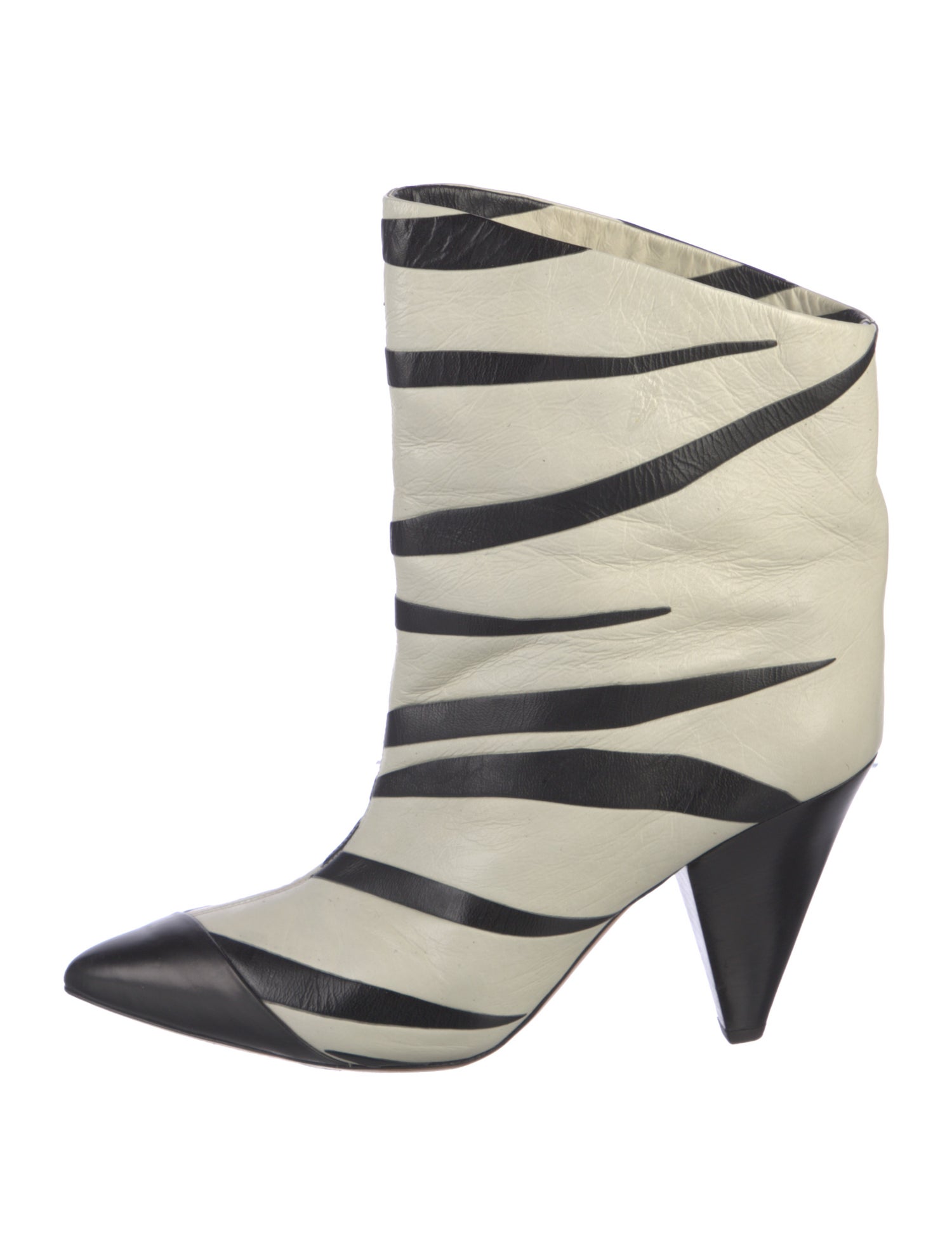 Isabel Marant Leather Animal Print Boots