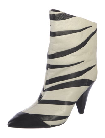 Isabel Marant Leather Animal Print Boots
