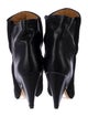 Isabel Marant Leather Embroidered Accent Boots