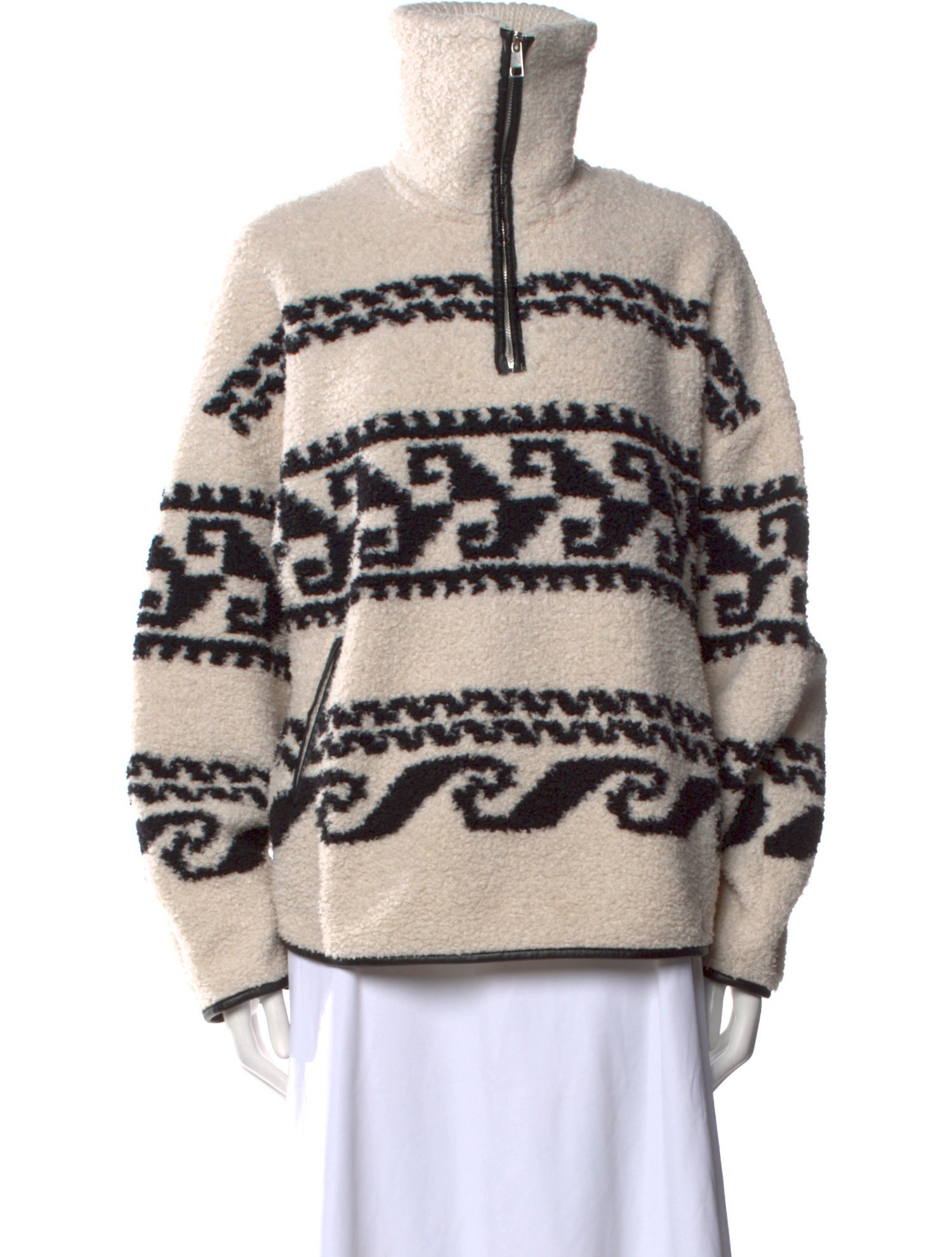 Isabel Marant Striped Turtleneck Sweater