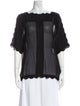 Étoile Isabel Marant Bateau Neckline Short Sleeve Blouse