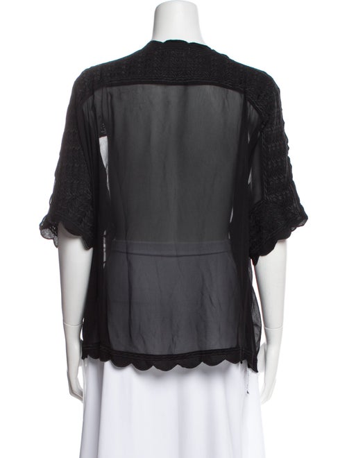 Étoile Isabel Marant Bateau Neckline Short Sleeve Blouse