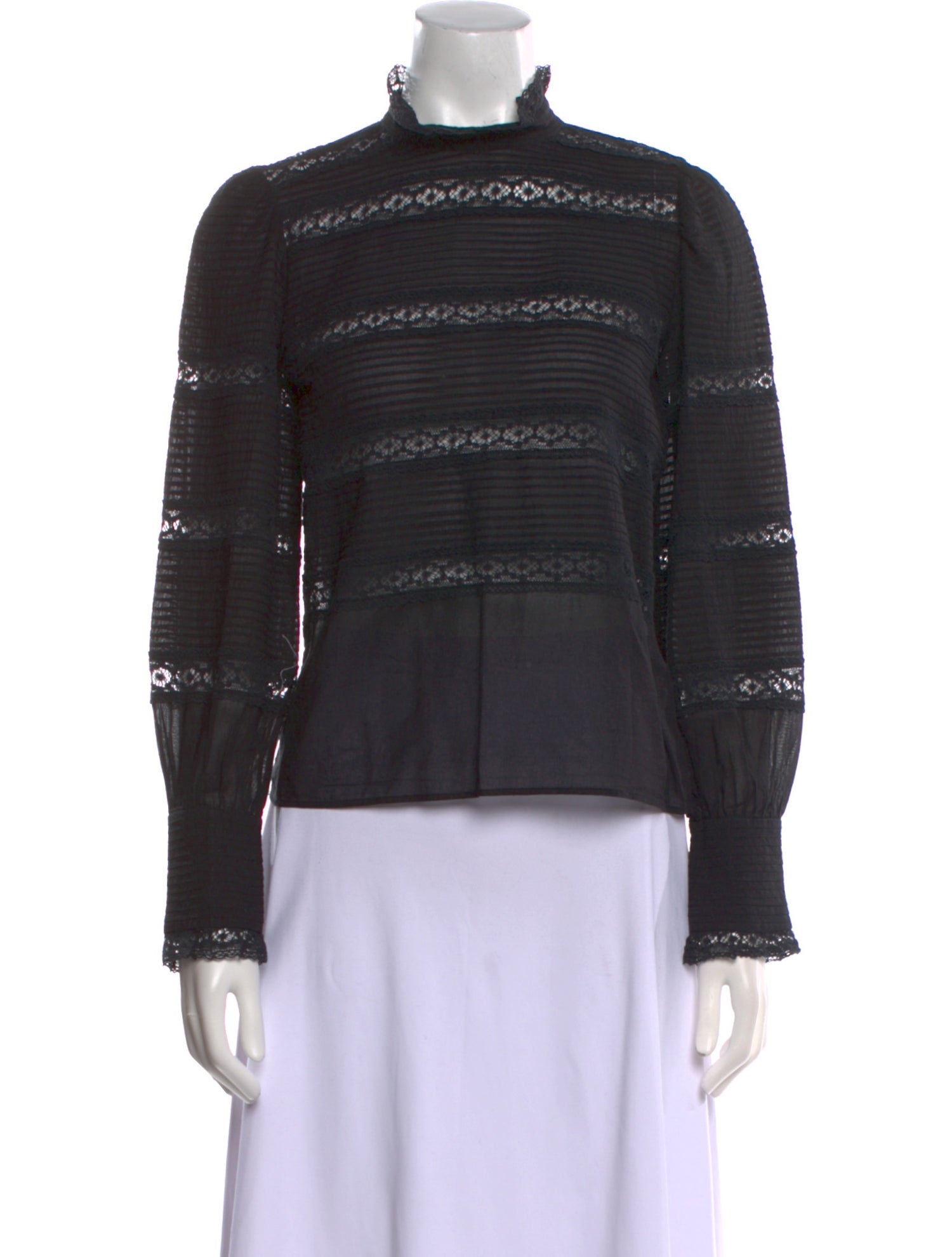 Isabel Marant Mock Neck Long Sleeve Sweatshirt