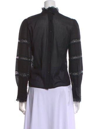 Isabel Marant Mock Neck Long Sleeve Sweatshirt