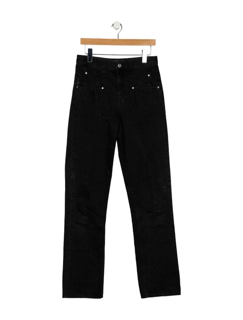 Isabel Marant High-Rise Straight Leg Jeans