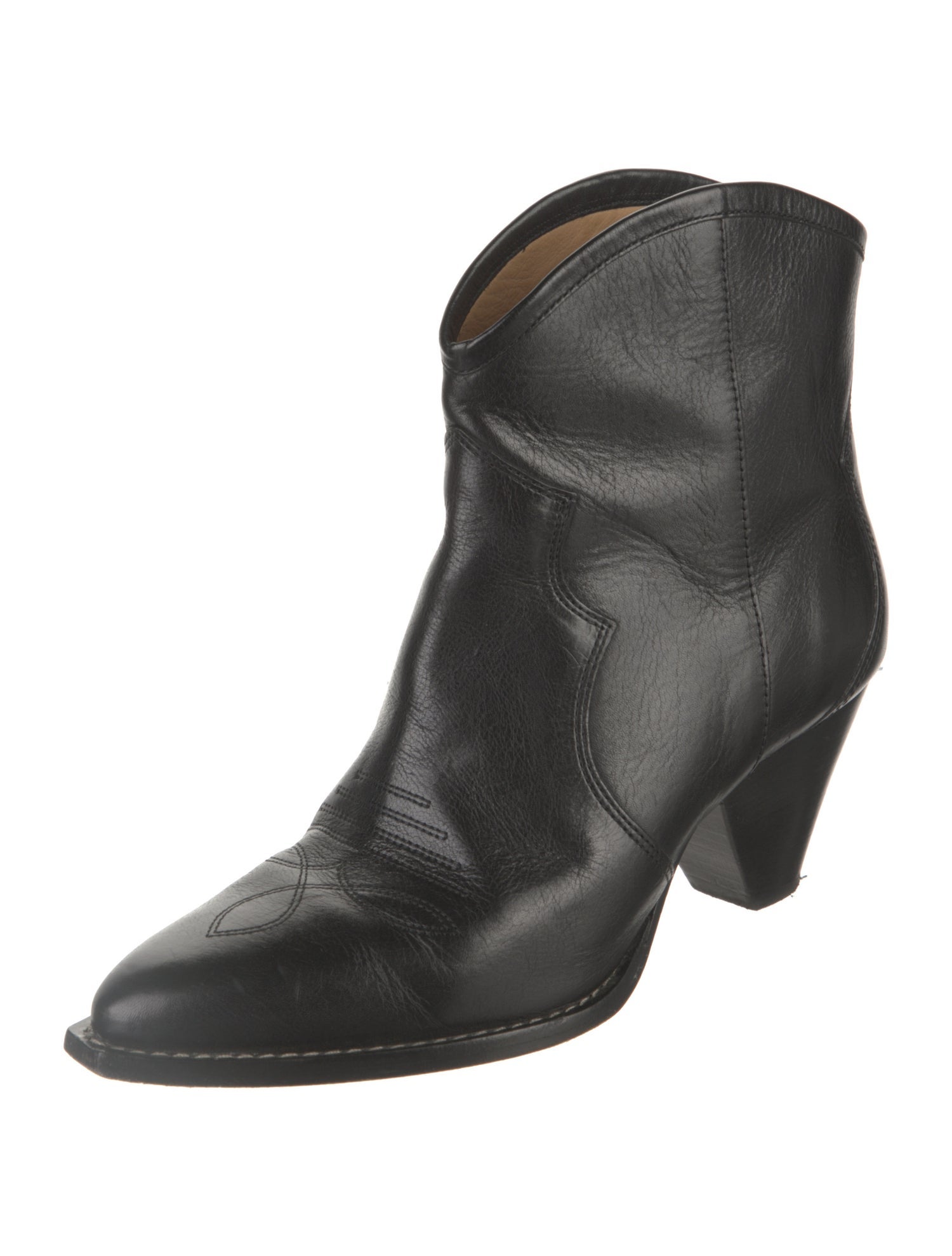 Isabel Marant Leather Western Boots