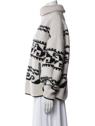 Étoile Isabel Marant Printed Faux Fur Jacket