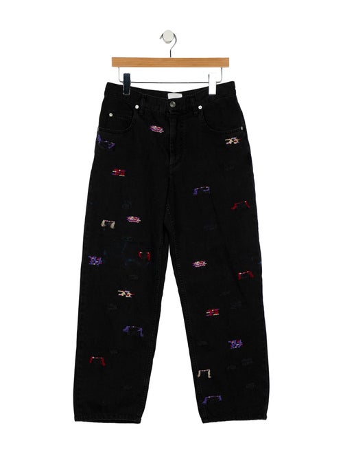 Isabel Marant Low-Rise Straight Leg Jeans