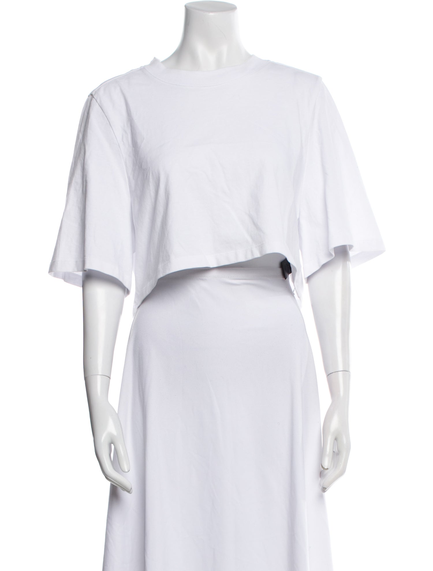 Isabel Marant Bateau Neckline Short Sleeve Crop Top