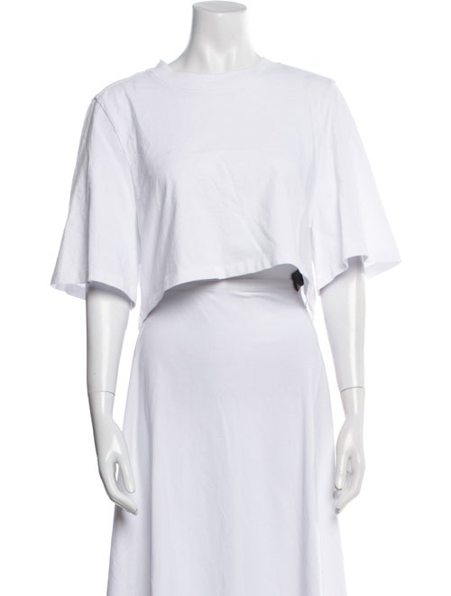 Isabel Marant Bateau Neckline Short Sleeve Crop Top