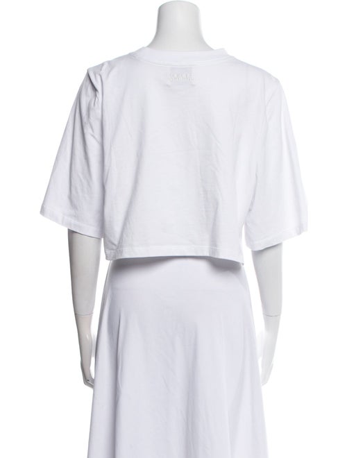 Isabel Marant Bateau Neckline Short Sleeve Crop Top