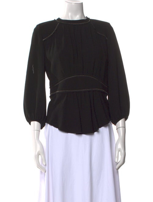 Isabel Marant Bateau Neckline Three-Quarter Sleeve Blouse