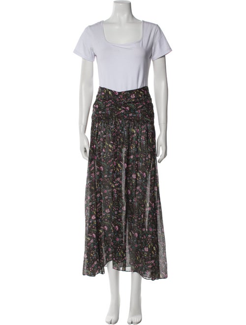 Isabel Marant Silk Floral Print Skirt Set