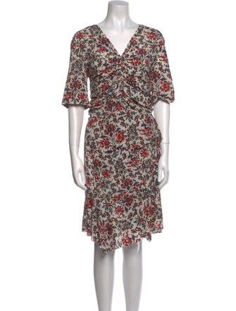Isabel Marant Silk Knee-Length Dress