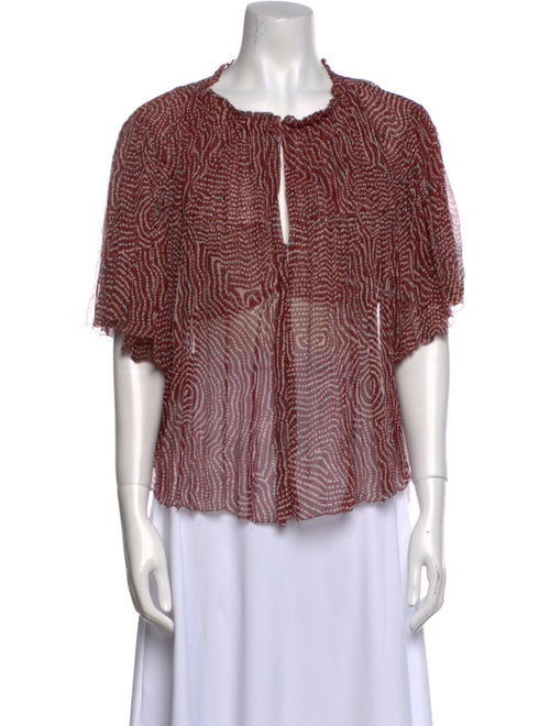 Isabel Marant Silk Printed Blouse
