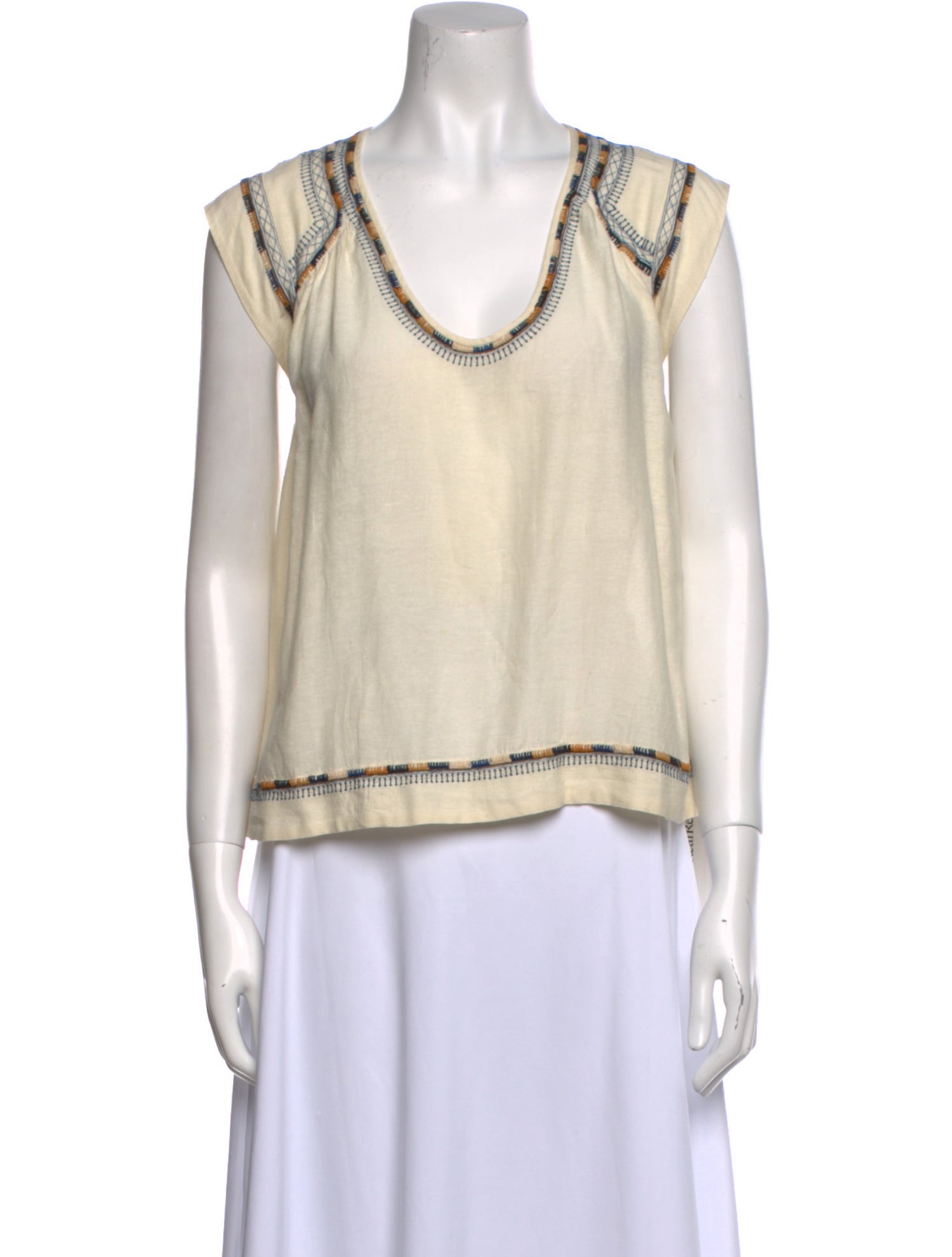 Isabel Marant Silk V-Neck Top
