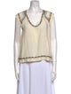 Isabel Marant Silk V-Neck Top
