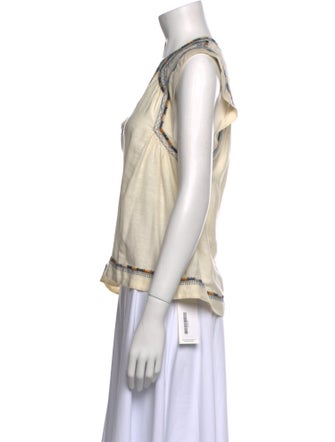 Isabel Marant Silk V-Neck Top