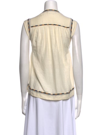 Isabel Marant Silk V-Neck Top