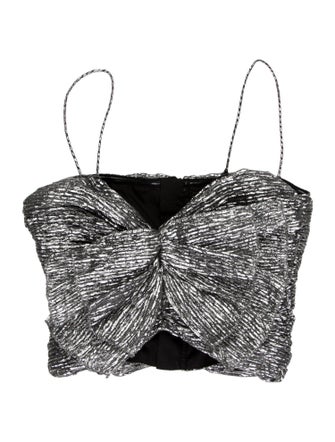 Isabel Marant Square Neckline Sleeveless Crop Top