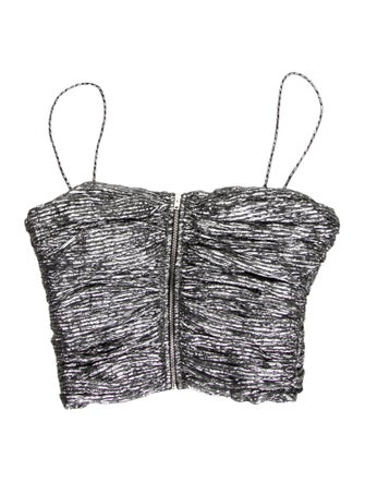 Isabel Marant Square Neckline Sleeveless Crop Top