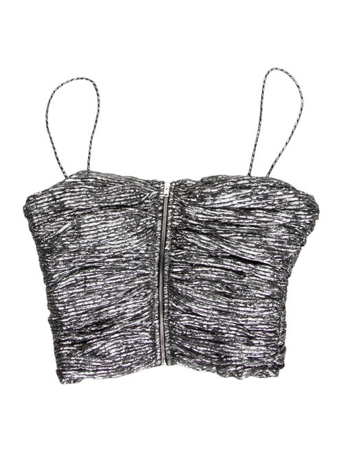 Isabel Marant Square Neckline Sleeveless Crop Top
