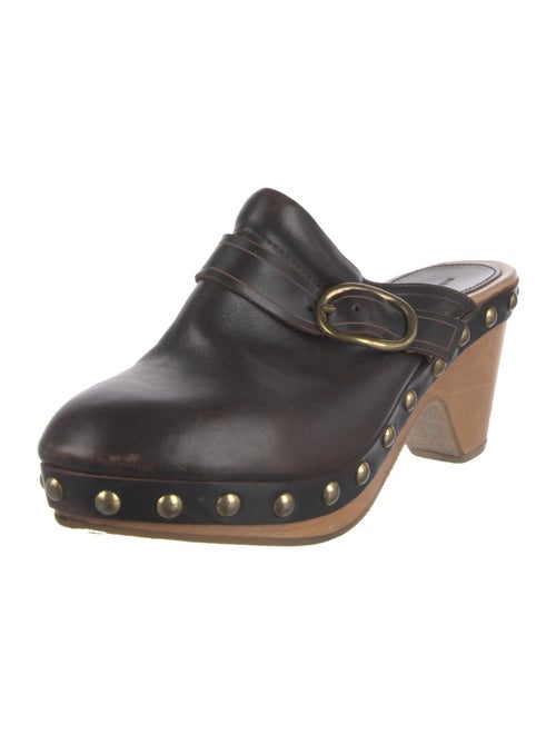 Isabel Marant Leather Studded Accents Mules