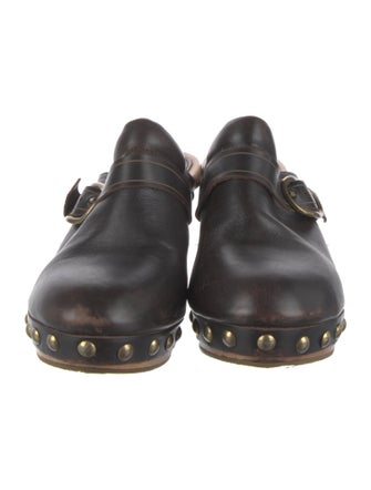 Isabel Marant Leather Studded Accents Mules