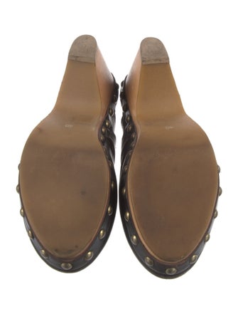 Isabel Marant Leather Studded Accents Mules