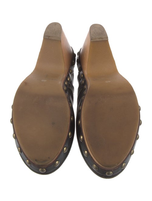 Isabel Marant Leather Studded Accents Mules