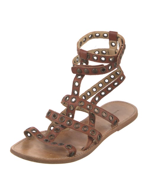 Isabel Marant Leather Studded Accents Gladiator Sandals