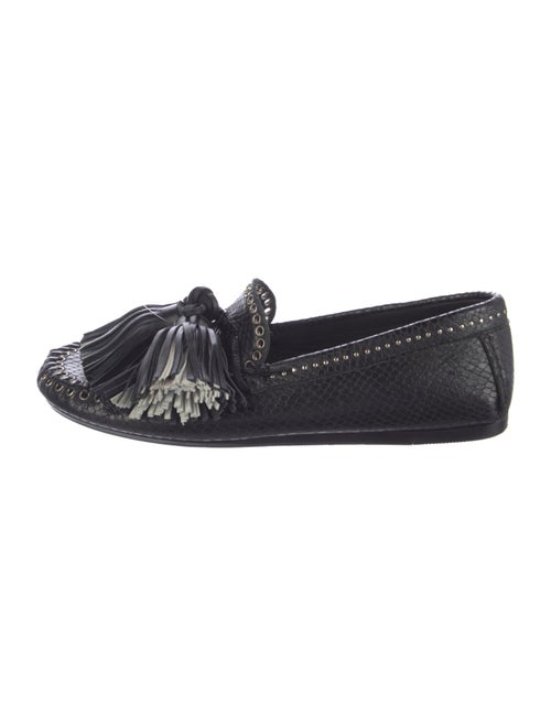 Isabel Marant Leather Tassel Accents Moccasins