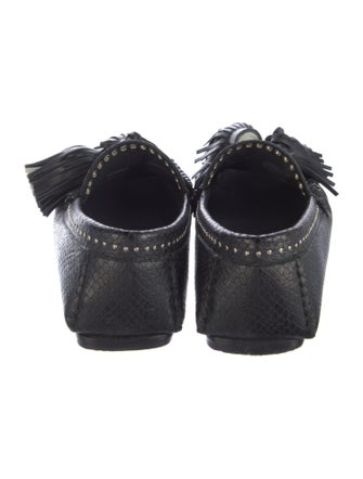 Isabel Marant Leather Tassel Accents Moccasins