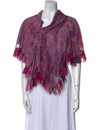 Isabel Marant Printed Cowl Neck Crop Top