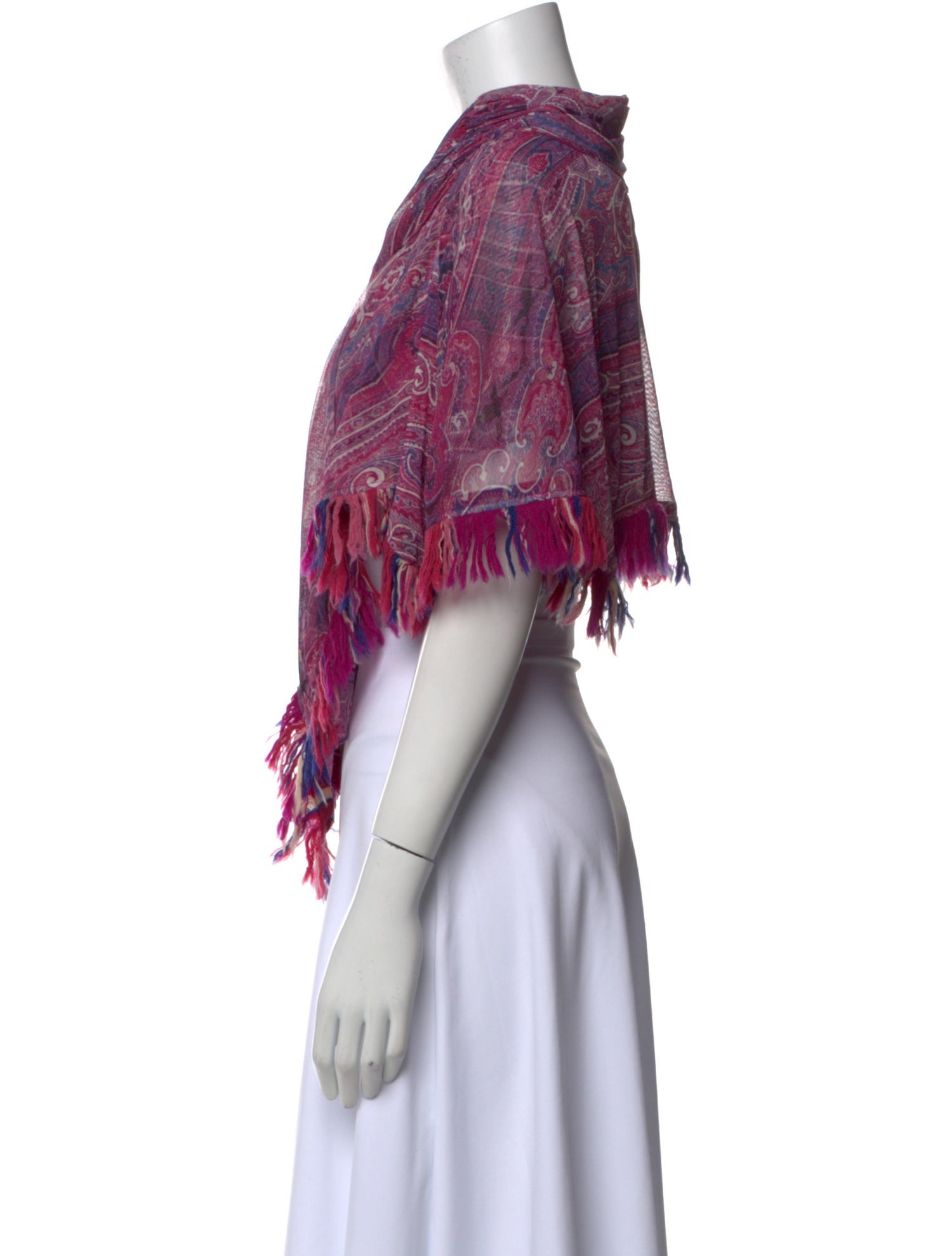 Isabel Marant Printed Cowl Neck Crop Top