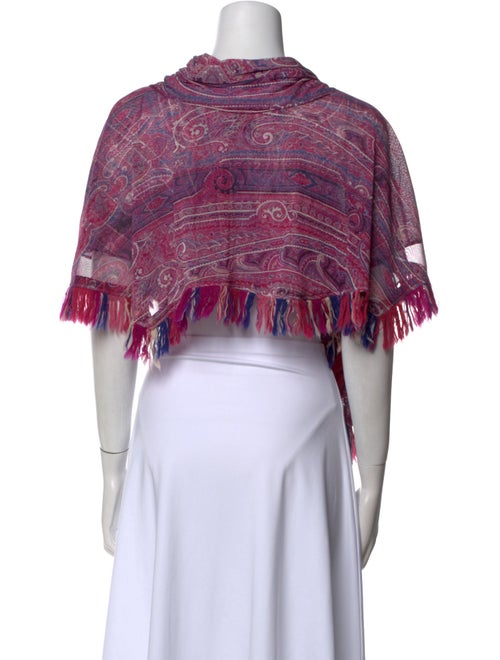 Isabel Marant Printed Cowl Neck Crop Top