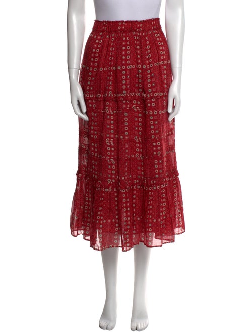 Isabel Marant Printed Midi Length Skirt