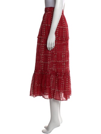 Isabel Marant Printed Midi Length Skirt