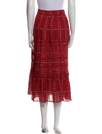 Isabel Marant Printed Midi Length Skirt