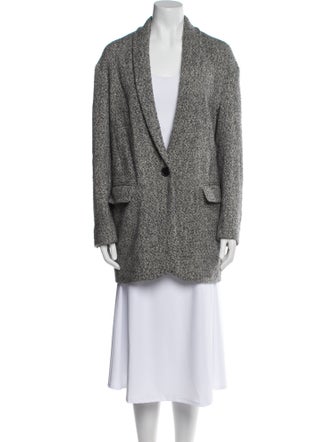 Isabel Marant Tweed Pattern Peacoat